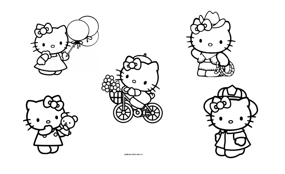 Как нарисовать одежду для hello Kitty много из бумаги красивой и легкой и