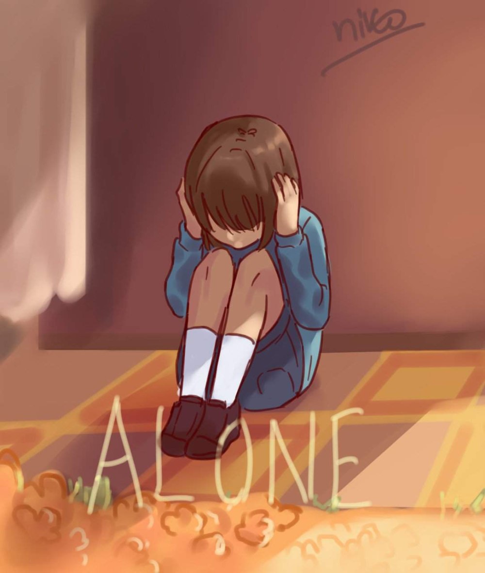 Undertale Фриск плачет