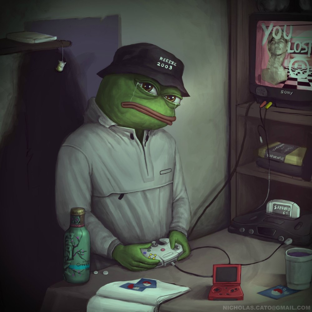 Лягушонок Пепе геймер