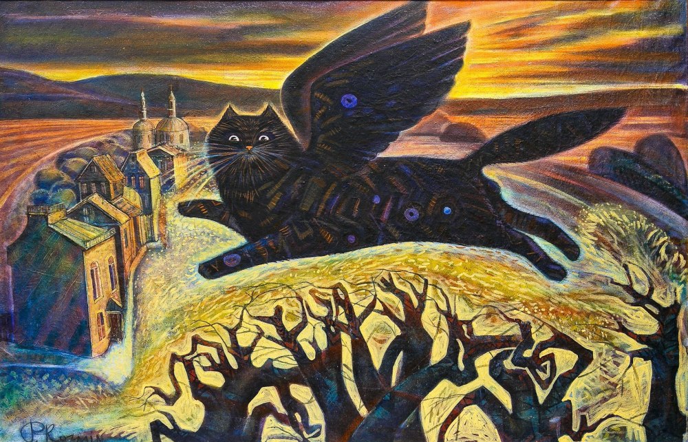 Коты Мечтатели на крыше