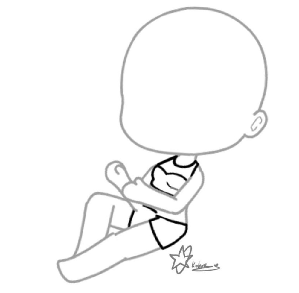 Позы для рисования Gacha Life