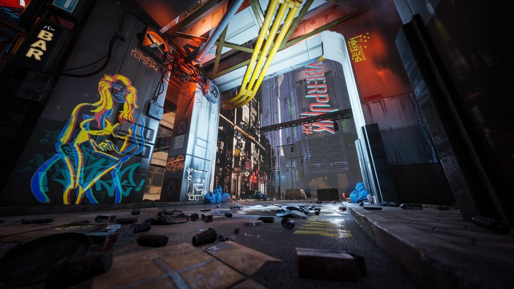 Cyberpunk 2077 улицы города