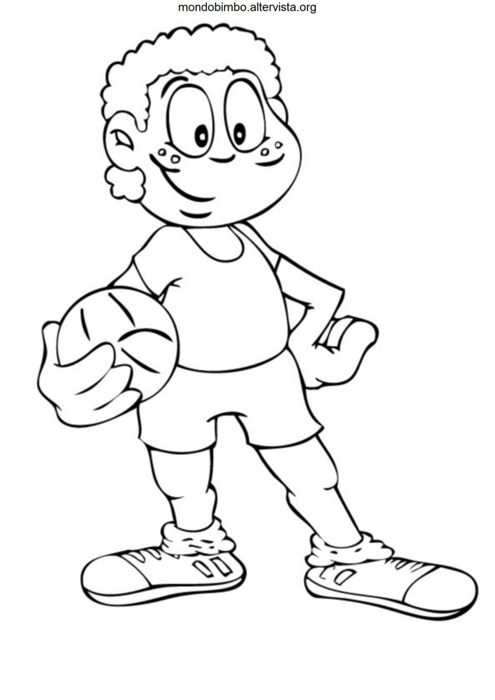 Раскраска спорт для детей 3-4 лет