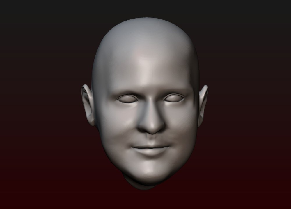 Face texture UV