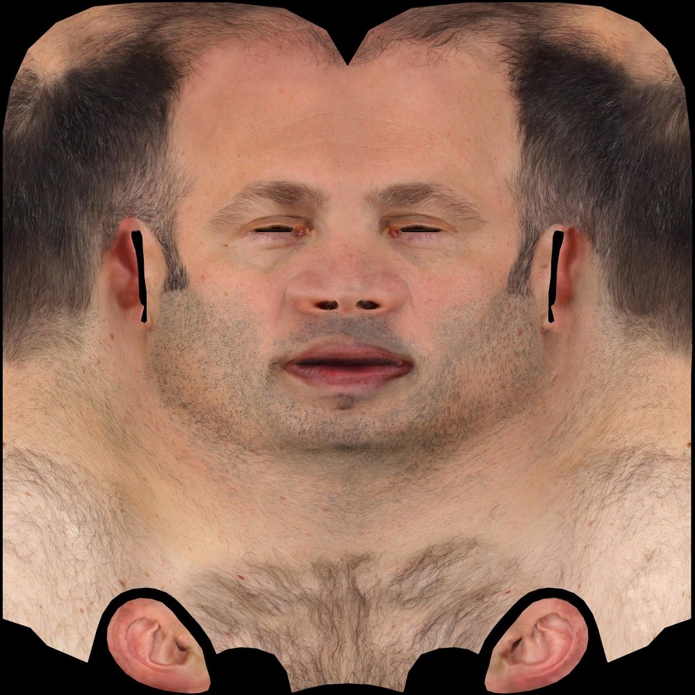 Текстура лица человека