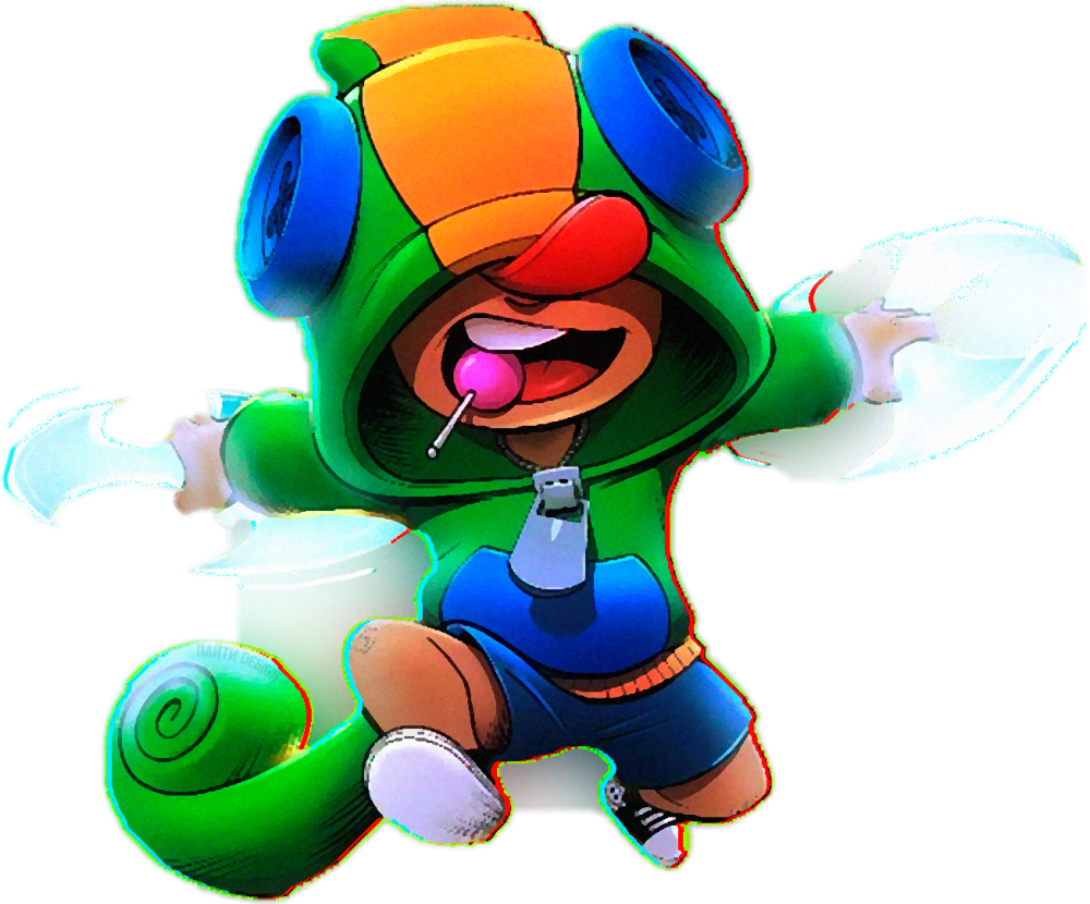 Леон из Brawl Stars стикер