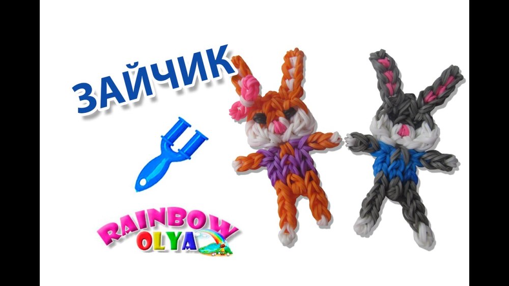 Курица сплетённый из резинок
