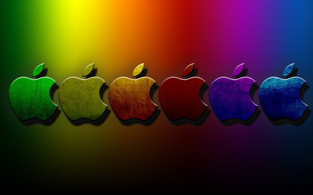 Радужное яблоко Apple