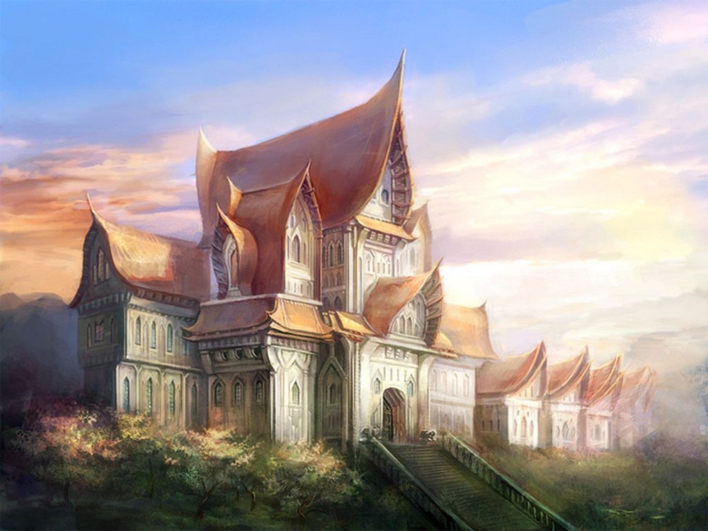 Эльфийский город Concept Art