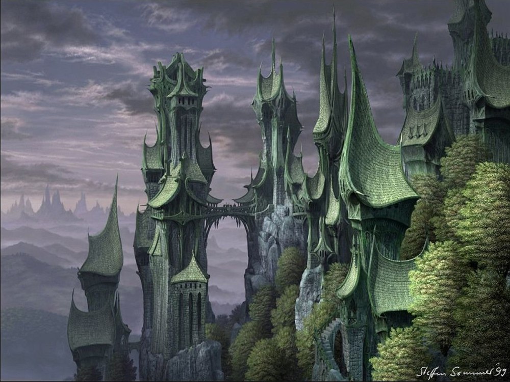 Эльфийский город Concept Art
