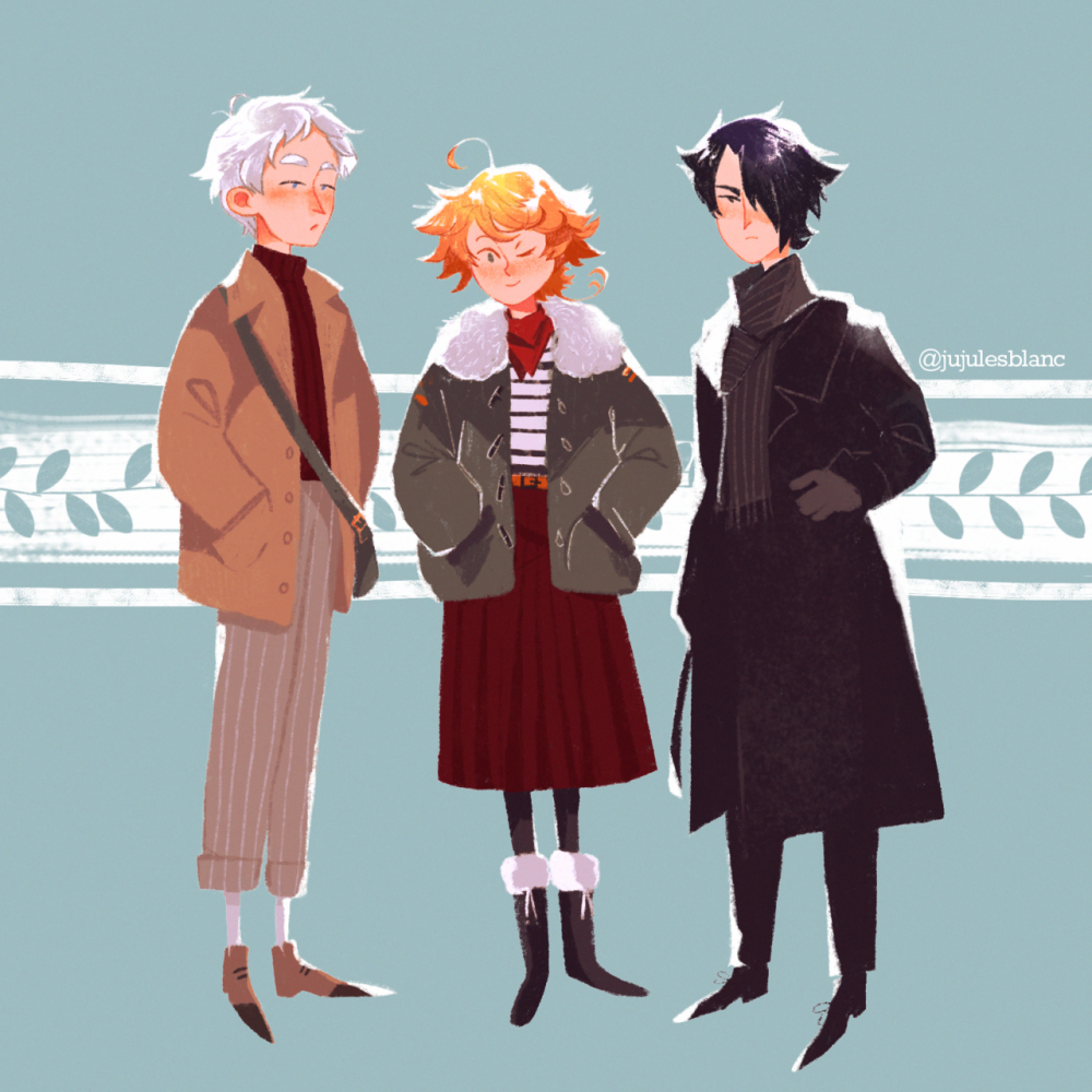 Yakusoku no Neverland Эмма и Норман