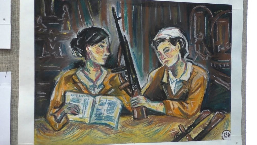 Подвиг в тылу рисунки