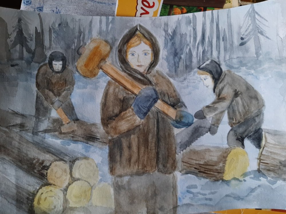 Рисунок подарок для труженика тыла