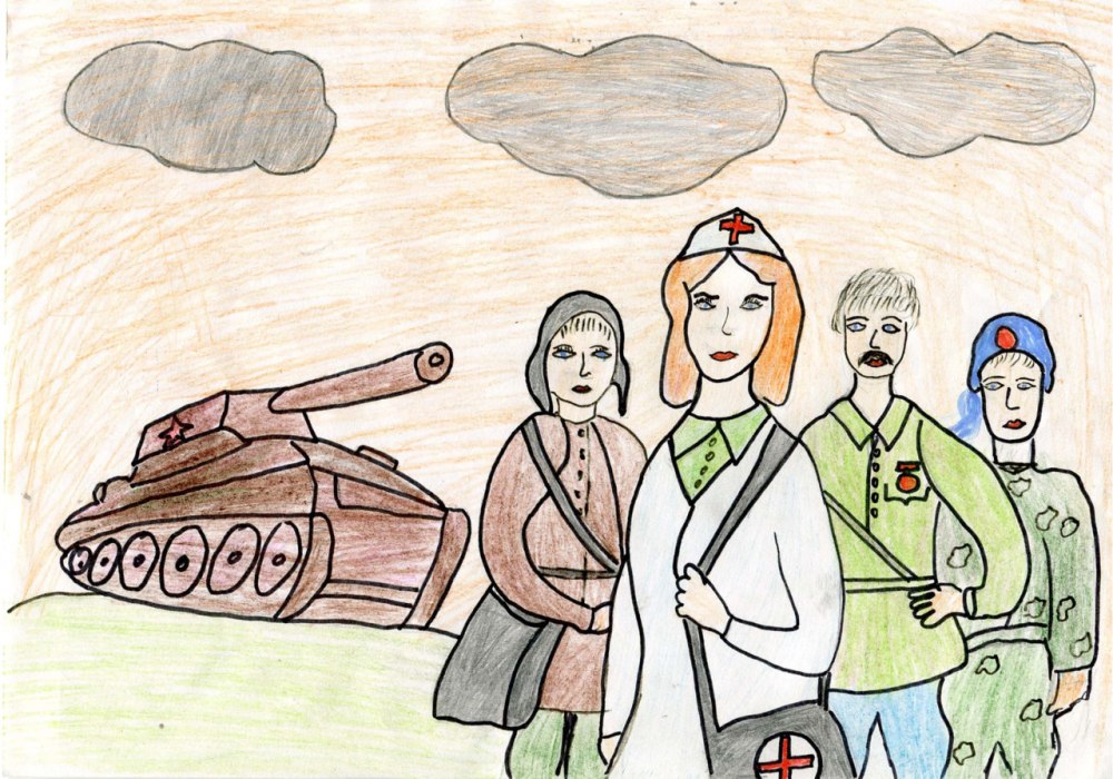 Победа ковалась в тылу рисунки