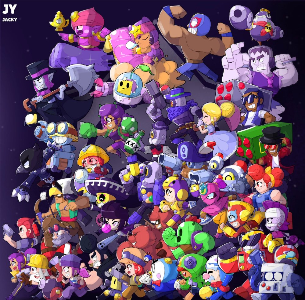 Постер Brawl Stars легендарные