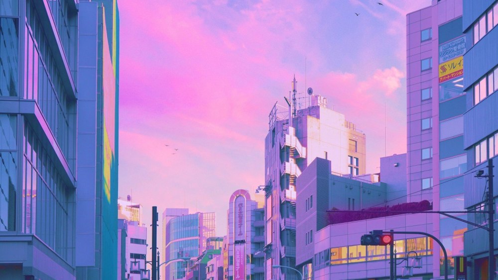 Cyberpunk Токио anime