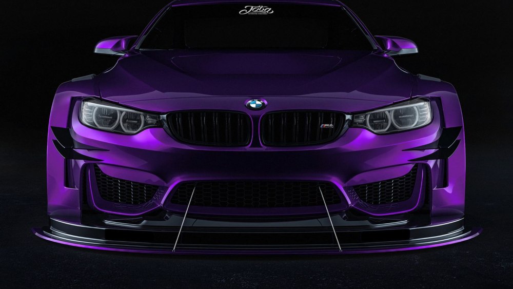 BMW m4 2021 фиолетовая
