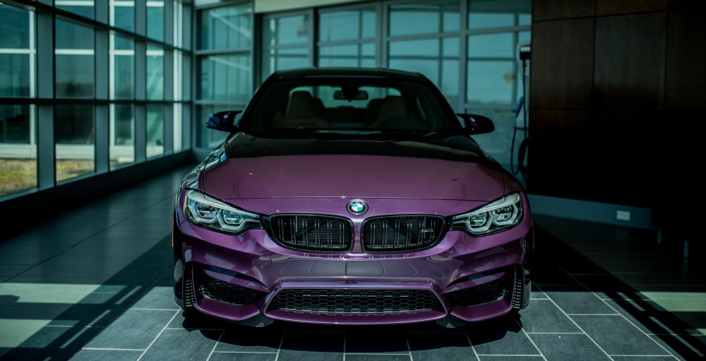 BMW e60 фиолетовая