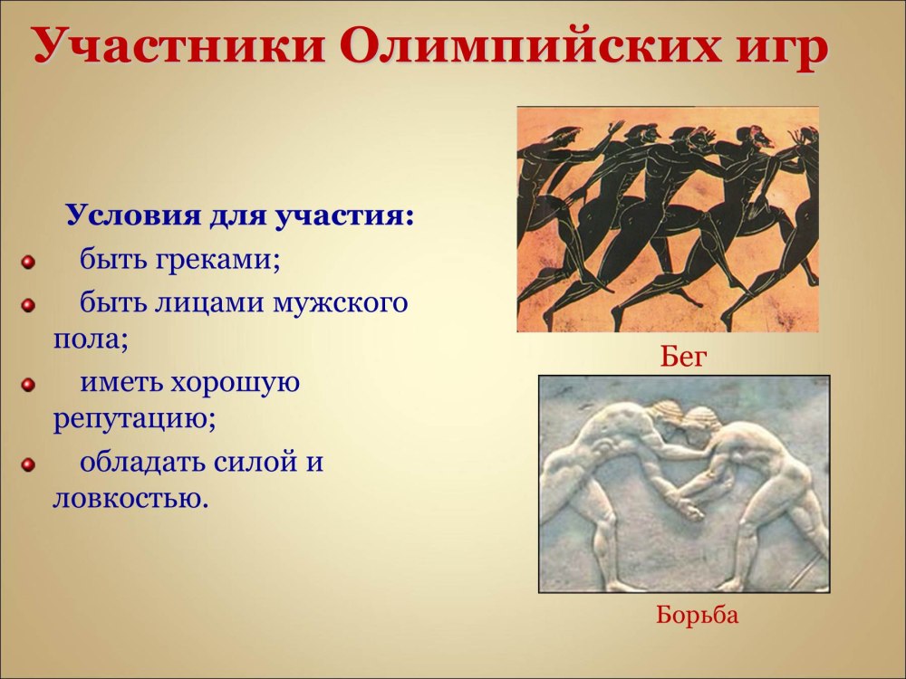 Участники Олимпийских игр