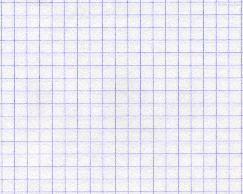 Тетрадный лист в клеточку