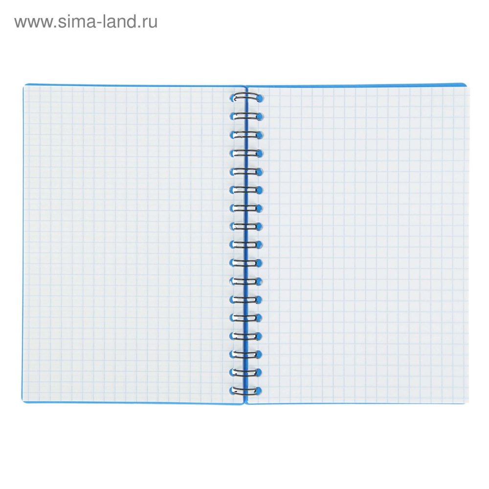 Открытая тетрадь в клетку