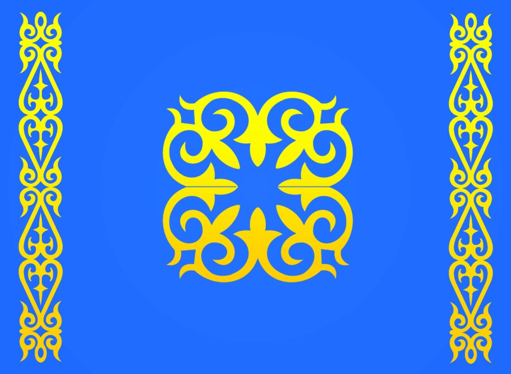 Фон казахский орнамент