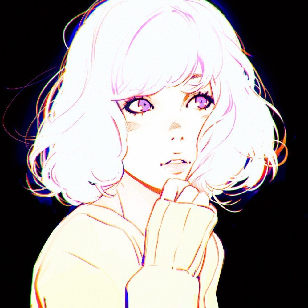 Ilya Kuvshinov арт светлые волосы