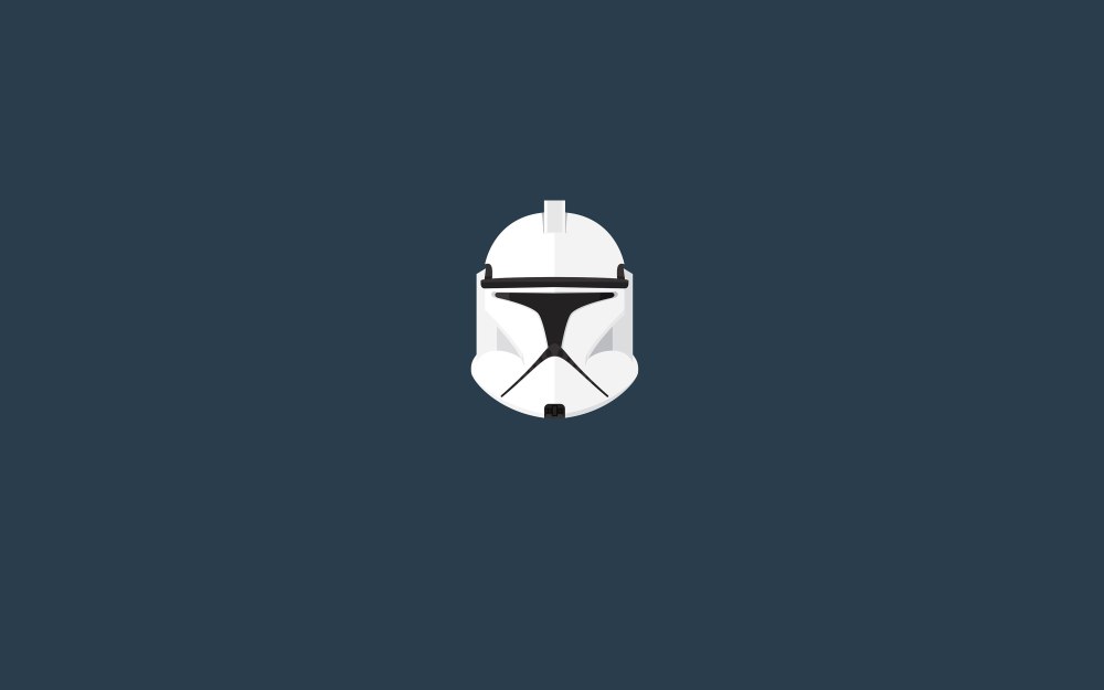 Шлем клона Star Wars лого