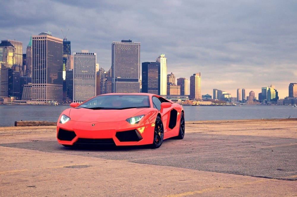 Lamborghini Aventador lp700 красный