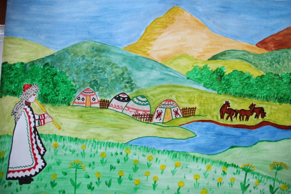 Рисование родной край