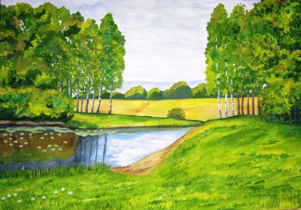 Башкирские просторы рисунок