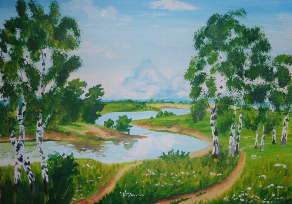 Детские рисунки моя малая Родина