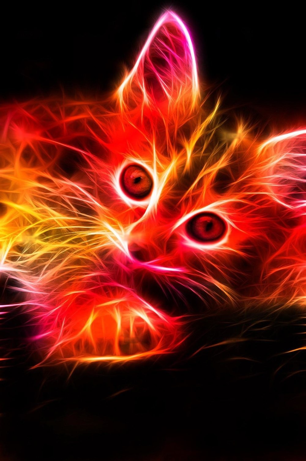 Неоновая кошка