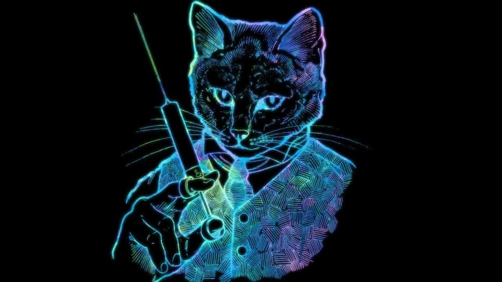 Неоновый кот