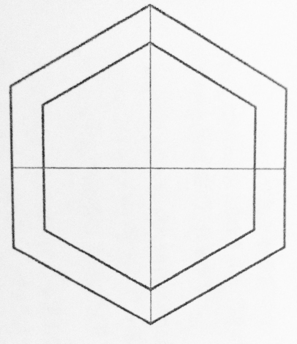 Шестигранник из ромбов