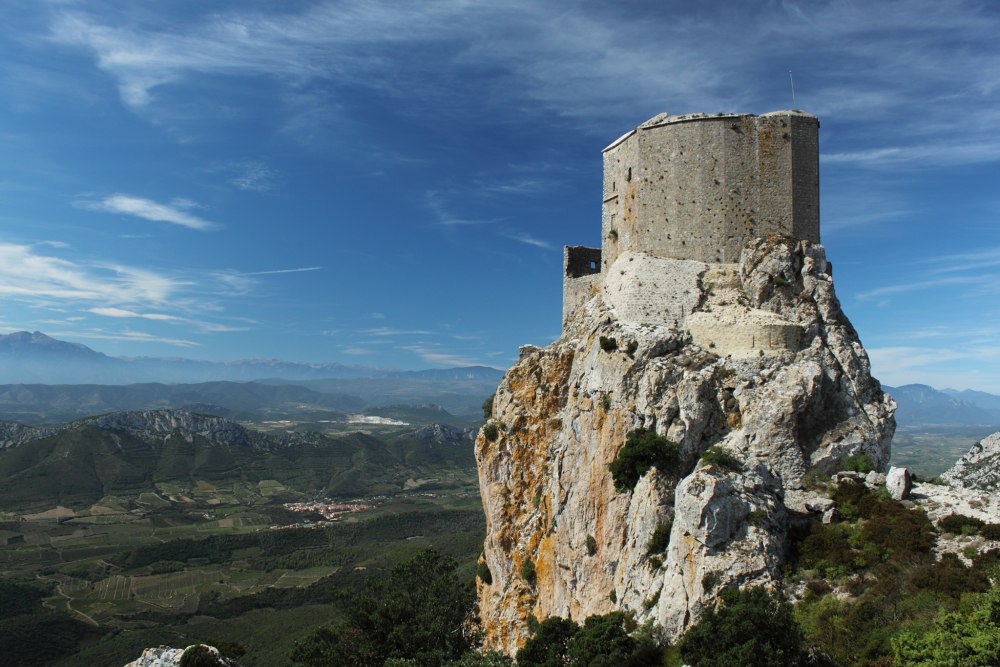 Замок de Puilaurens. Roussillon