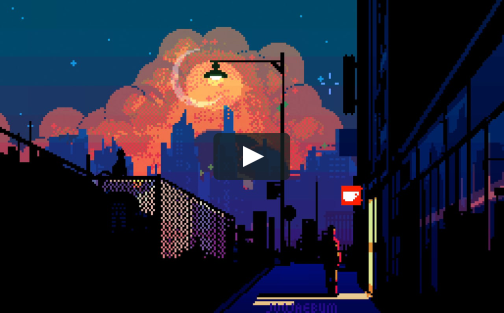 Киберпанк Pixel Art