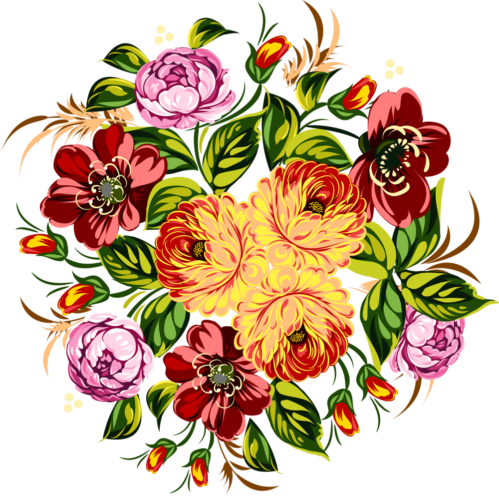 Орнамент цветы