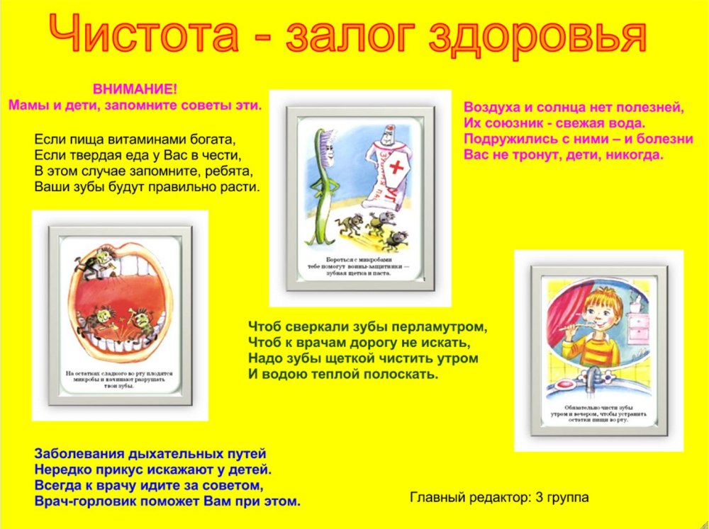 Гигиенические процедуры для детей