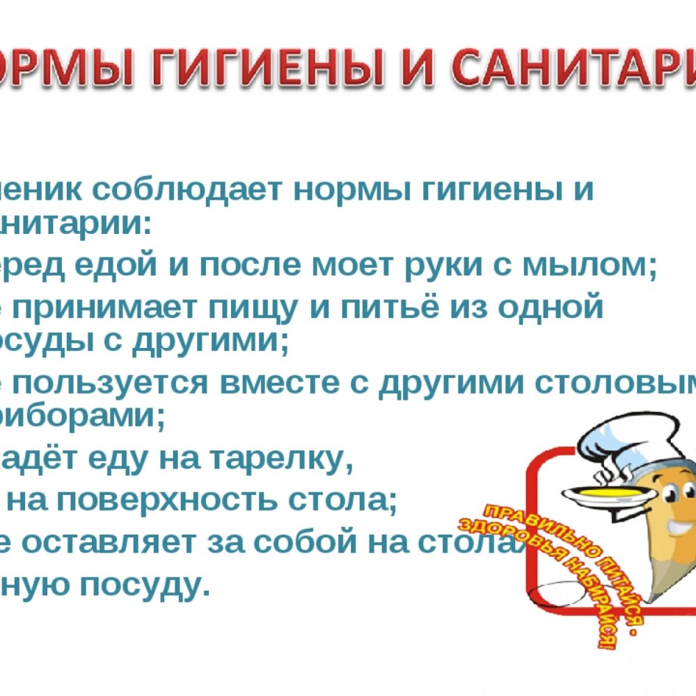 Правила гигиены