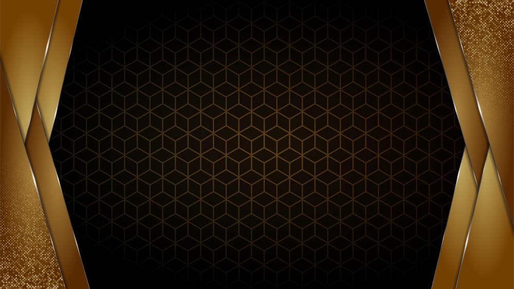 Золото на черном фоне