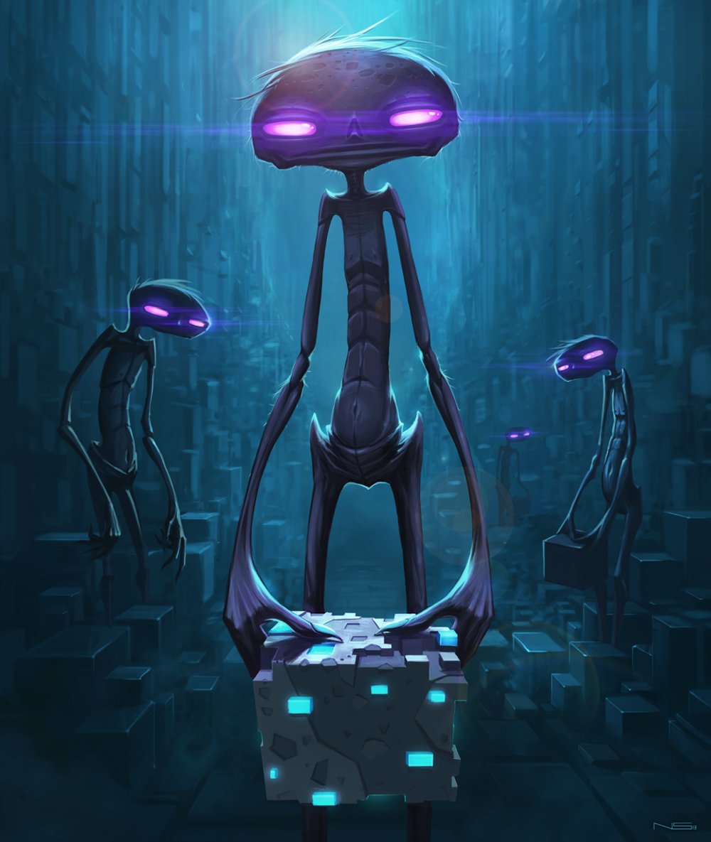 Майнкрафт Enderman Art