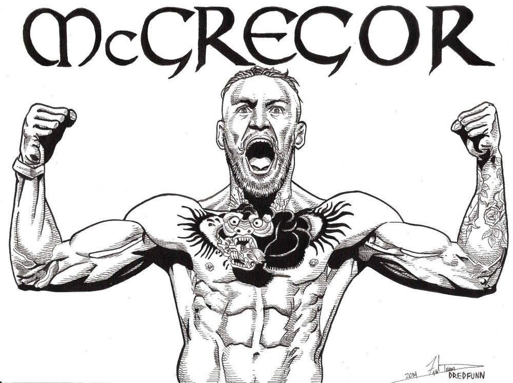 Эскизы Конора МАКГРЕГОРА