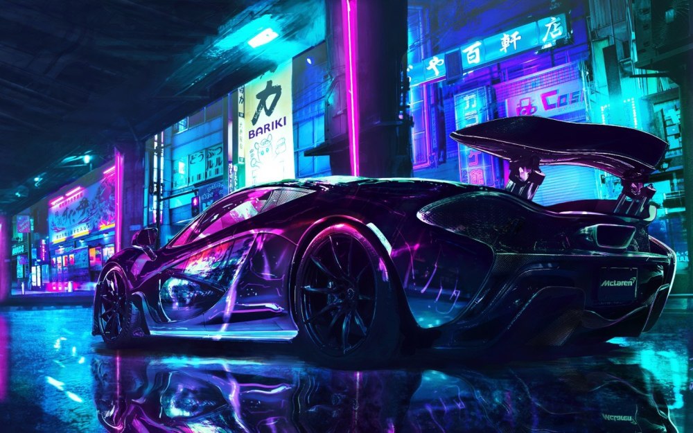 Cyberpunk фон 4к
