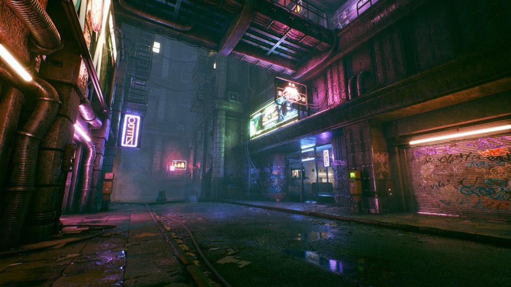 Cyberpunk 2077 переулок