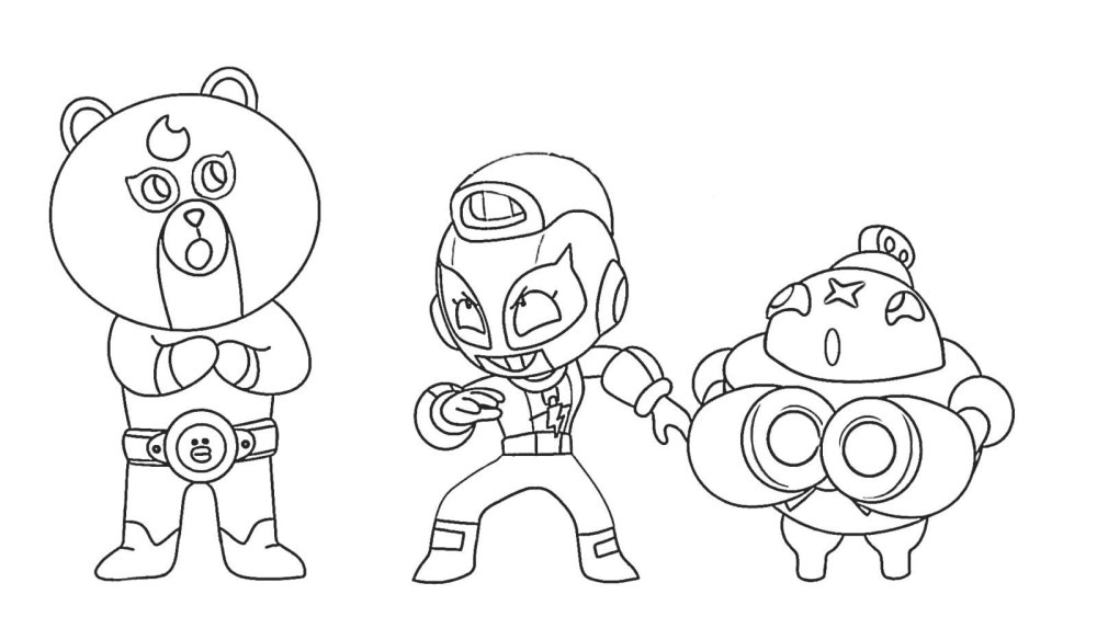 Раскраска Brawl Stars Байрон