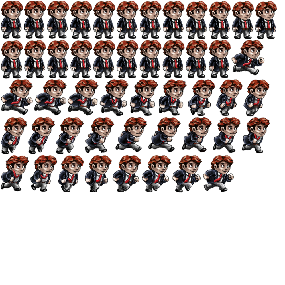 Sprite Sheet персонаж 2d Combo
