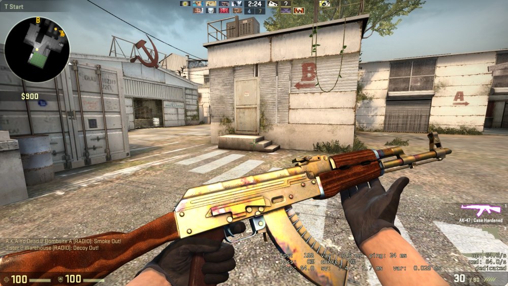 AK-47 Gold Case hardened
