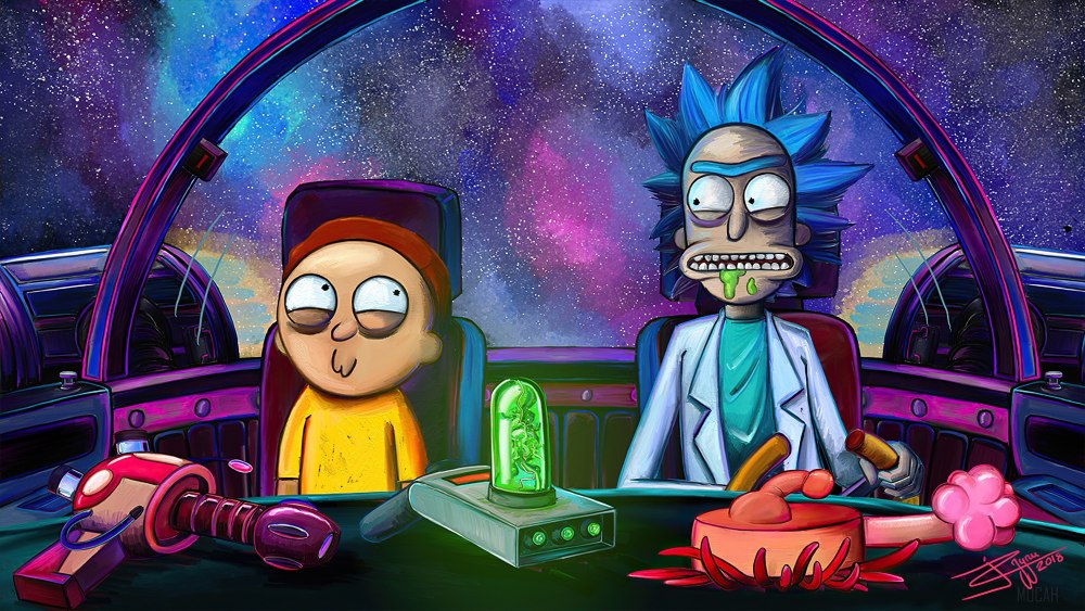 Rick and Morty фон