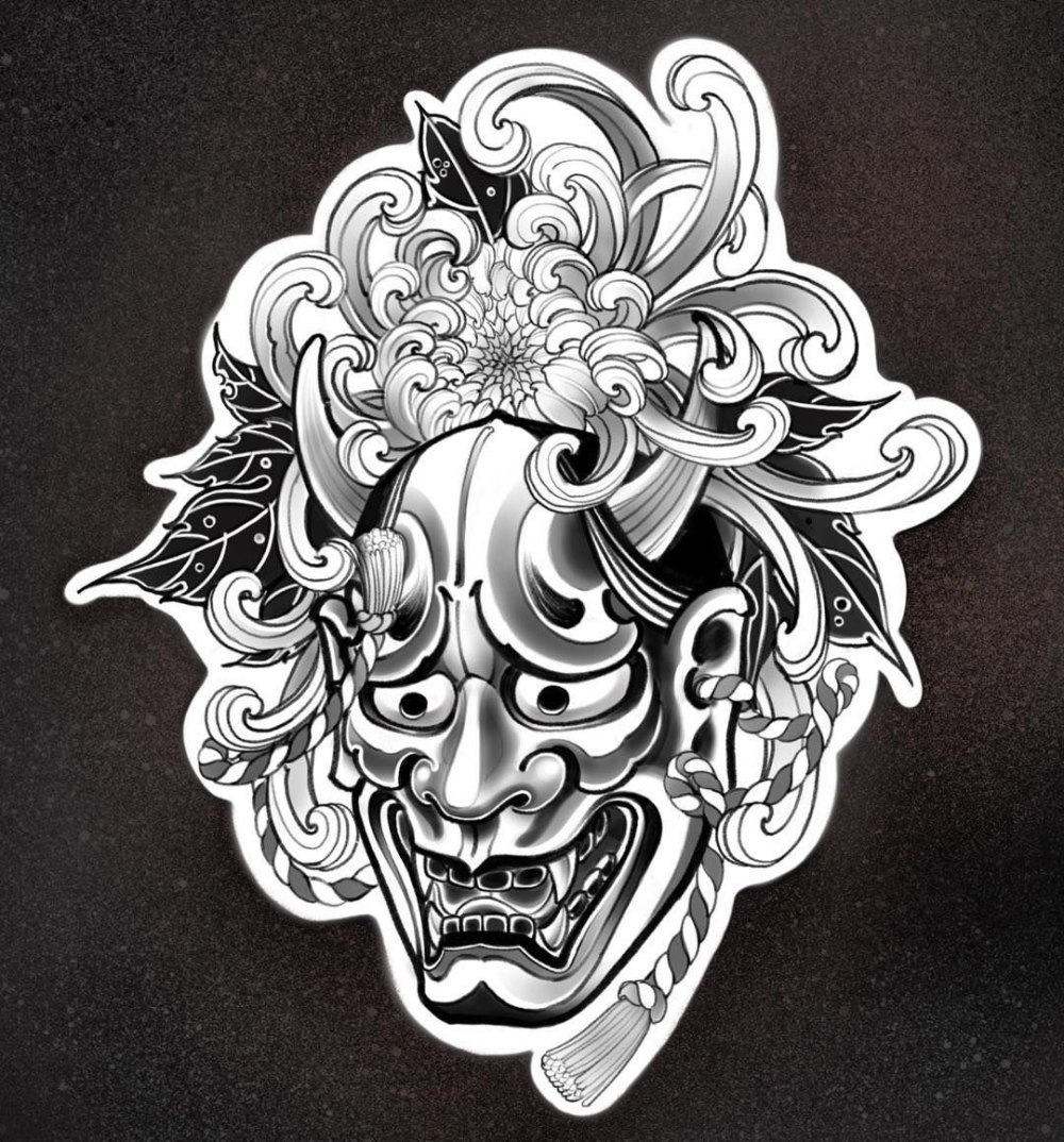 Маска Hannya демон